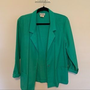 Vintage Green Oversized Blazer